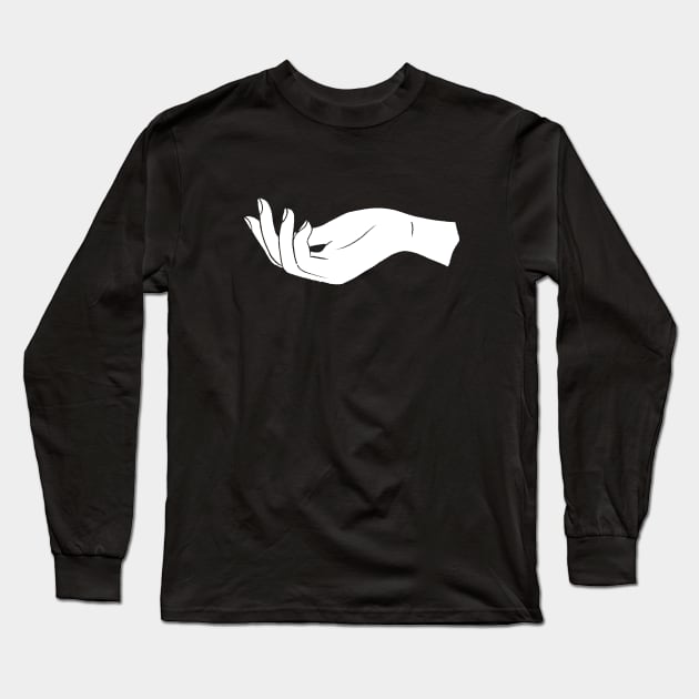 Hand Offering Long Sleeve T-Shirt by Peggy Dean